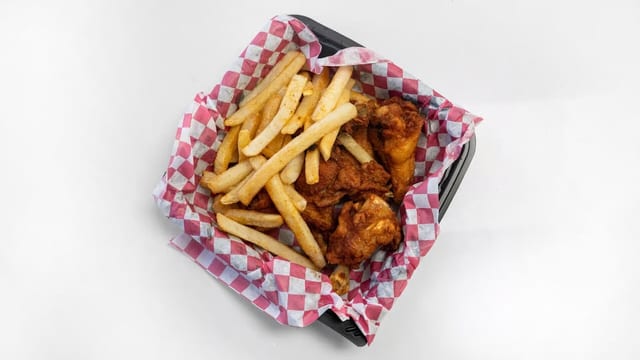Wings + Fries.