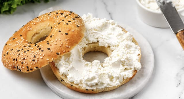 Bagel and Cream Cheese.
