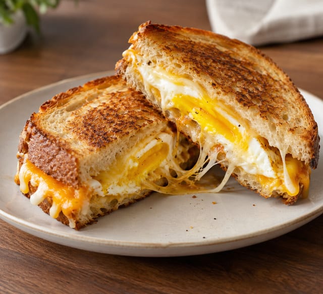 ~ Grilled Cheese with Egg ~.